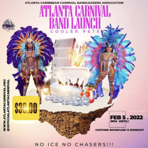 Atlanta carnival 2022 Band launch flyer