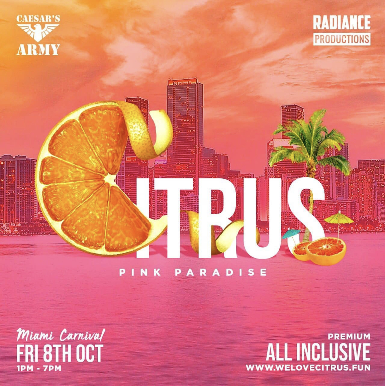 Citrus Miami Carnival Flyer