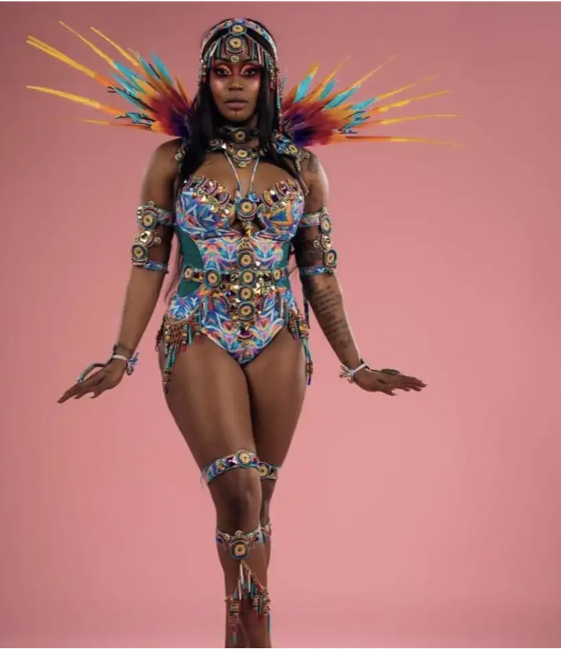 plus size caribbean carnival costume