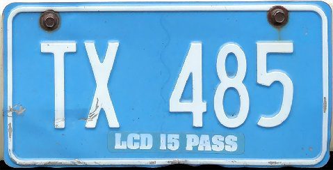 Saint Lucia Taxi Plate